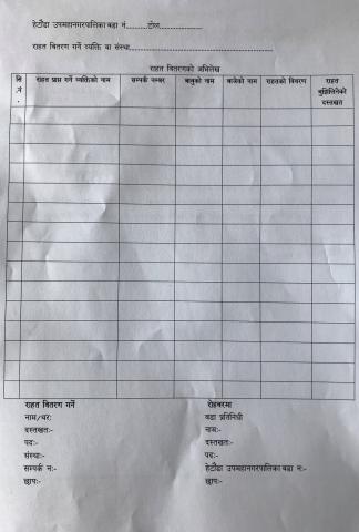 सबै वडाकार्यालयहरू , प्रतिवेदन पठाउने सम्बन्धमा